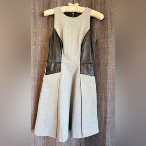Club Monaco Gray and Black Sleeveless Dress